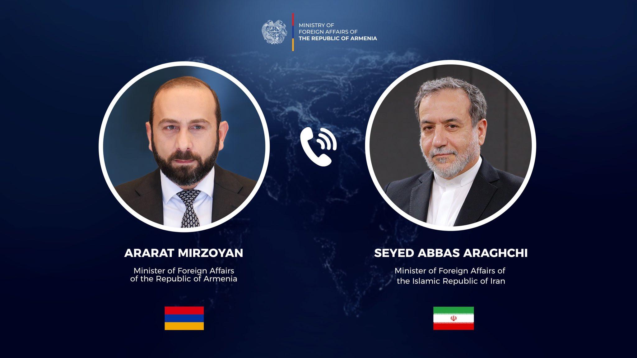 Միրզոյանը ցավակցել է Արաղչիին և Երևանի պատրաստակամությունն է հայտնել՝ Իրանին մարդասիրական աջակցություն ցուցաբերել