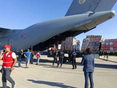 Самолеты турецких ВВС вылетели в Египет с очередным гуманитарным грузом для Газы