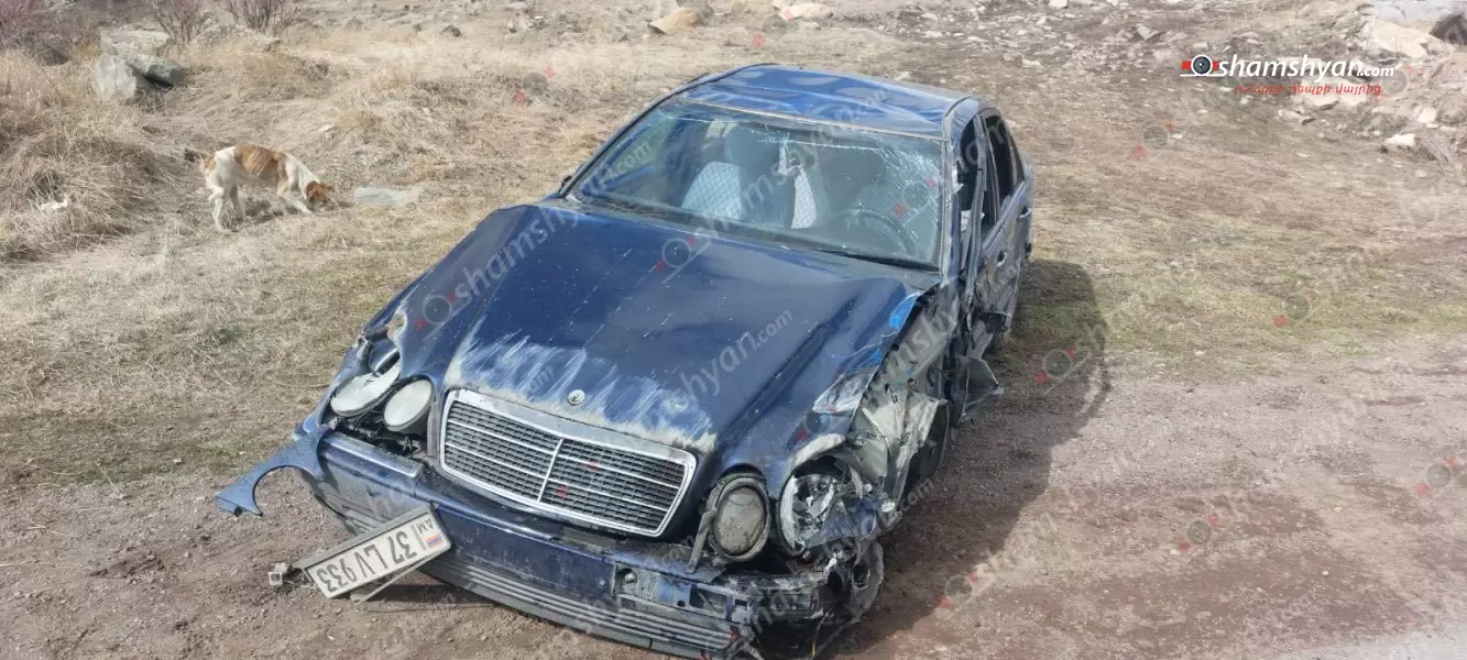 Սյունիքի մարզում Mercedes-ը բախվել է արգելապատնեշին և կողաշրջվել․ կան վիրավորներ 