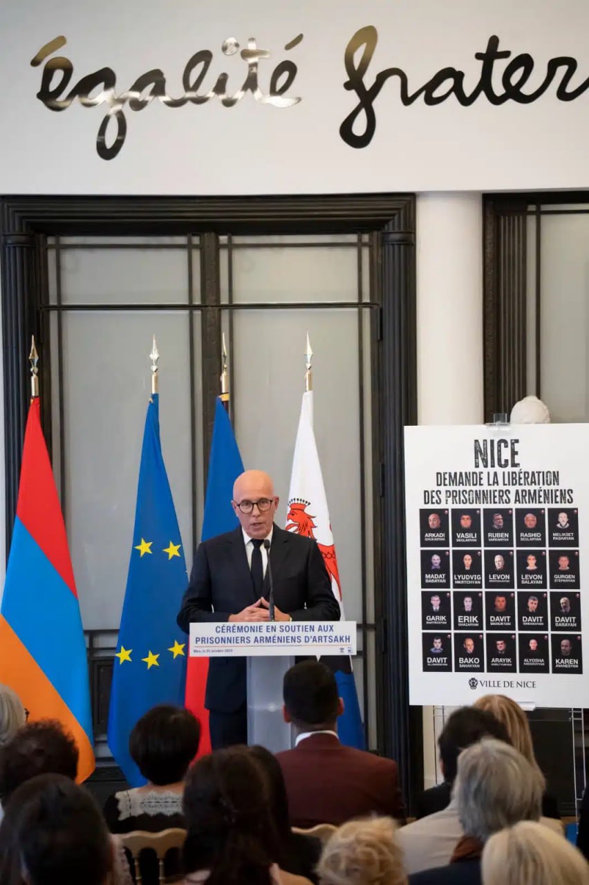 Պատրաստվում եմ Արցախի 20 հայ բանտարկյալներին Նիցցայի պատվավոր քաղաքացու կոչում շնորհելու նախաձեռնությամբ հանդես գալ. Էրիկ Սիոտի