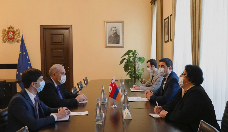 Վրաստանում ՀՀ դեսպանն ու երկրի խորհրդարանի նախագահն անդրադարձել են Հայաստանի և Վրաստանի միջև առկա բարձր մակարդակի համագործակցությանը