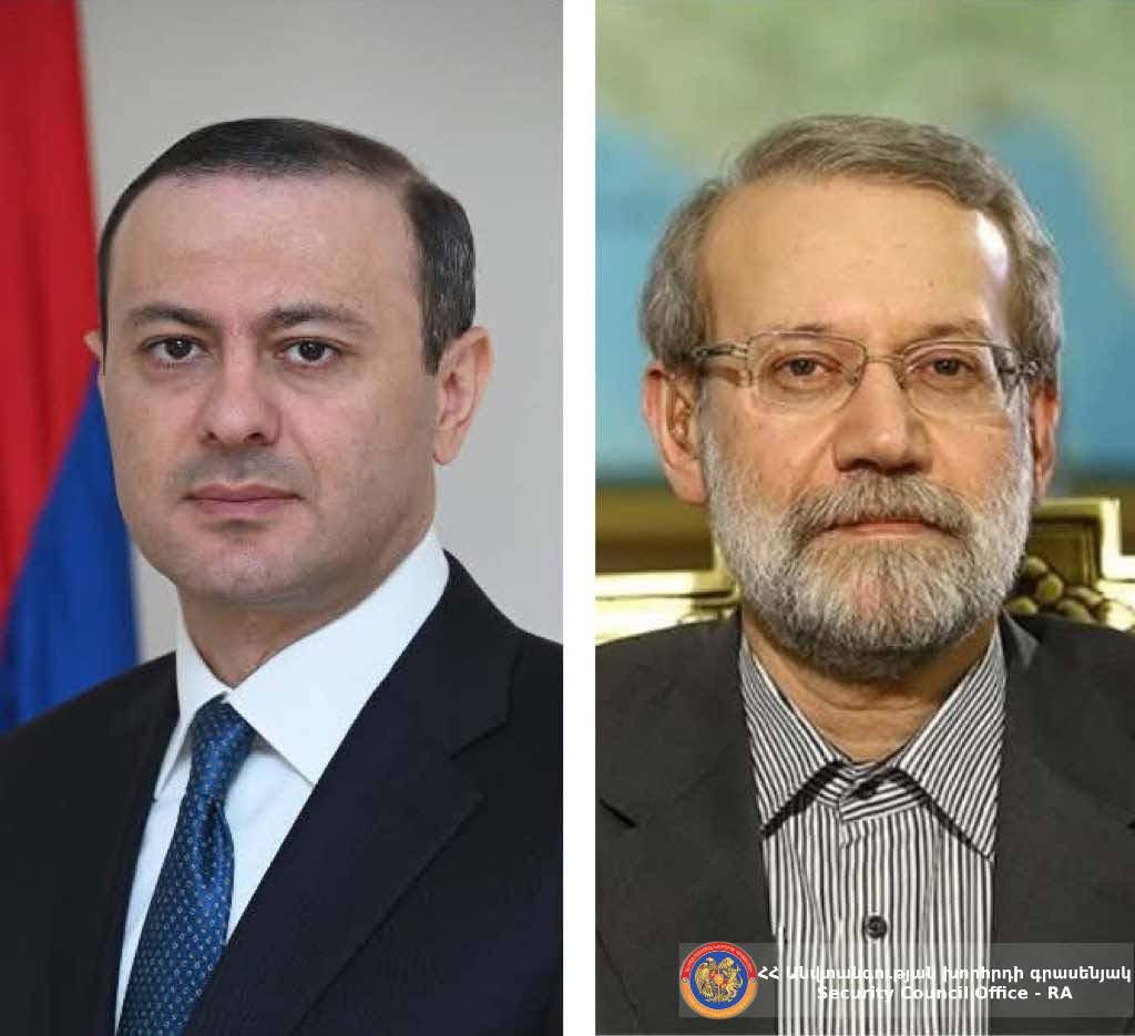 Արմեն Գրիգորյանը հեռախոսազրույց է ունեցել Իրանի անվտանգության գերագույն խորհրդի քարտուղար Ալի Լարիջանիի հետ