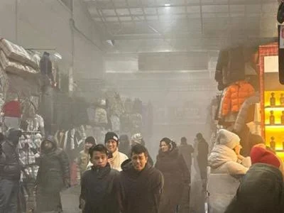 В Москве горит рынок «Садовод»