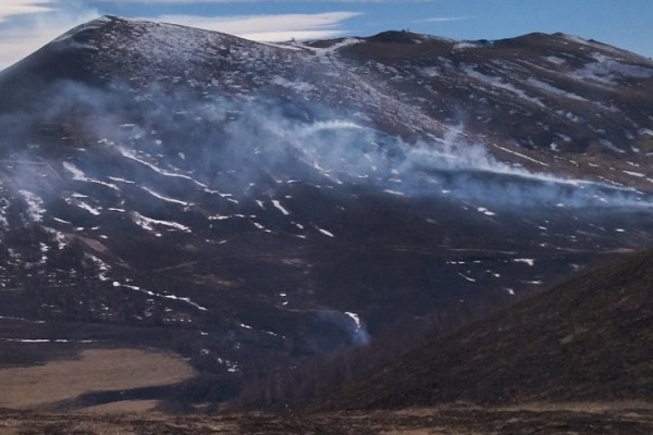 Լեռնահովիտ գյուղում այրվել է մոտ 100 հա խոտածածկույթ