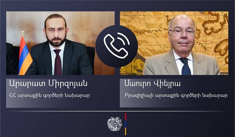 Բրազիլիայի ԱԳ նախարարի հետ հեռախոսազրույցում Միրզոյանը շեշտել է Արցախում ժամ առ ժամ վատթարացող հումանիտար ճգնաժամի վերացման հրատապությունը