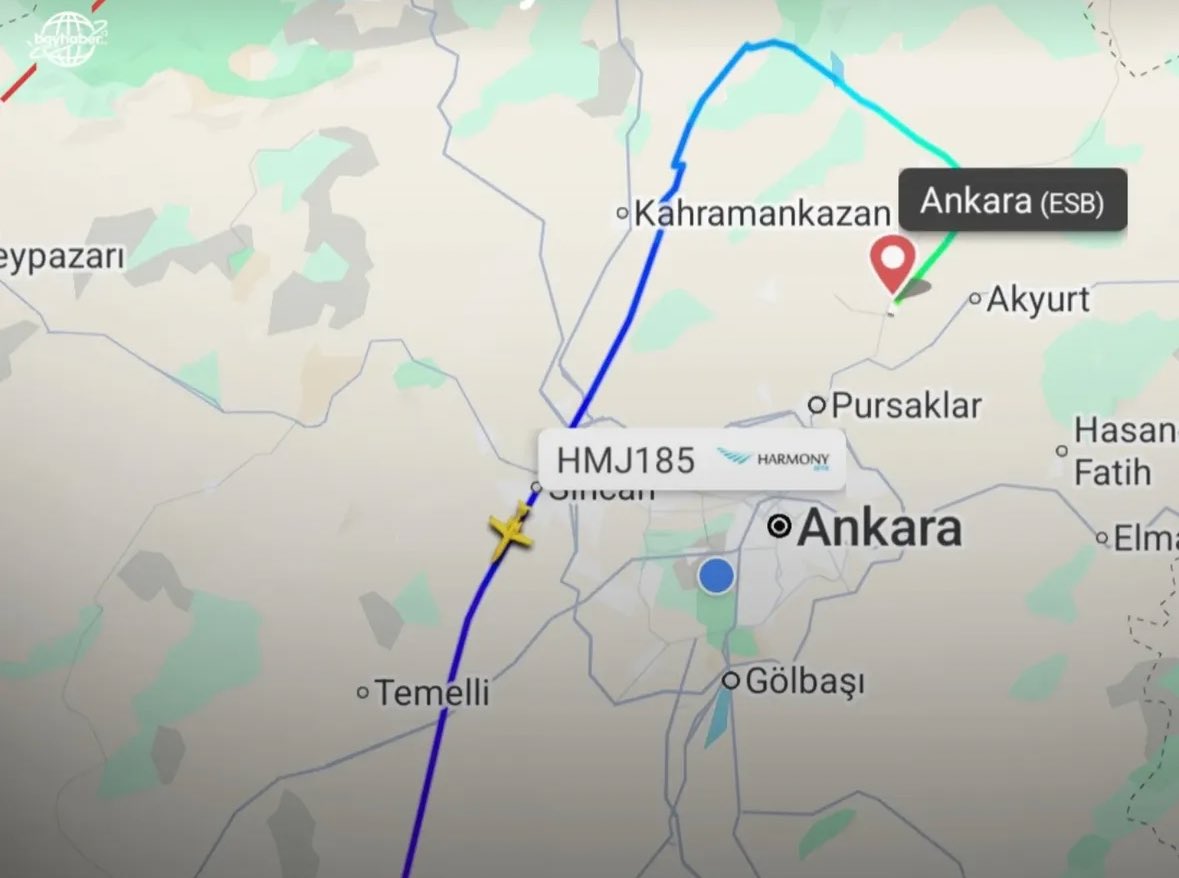 Անկարայից մեկնող ինքնաթիռն անհետացել է ռադարներից. ինքնաթիռում եղել է Լիբիայի բանակի գլխավոր շտաբի պետը
