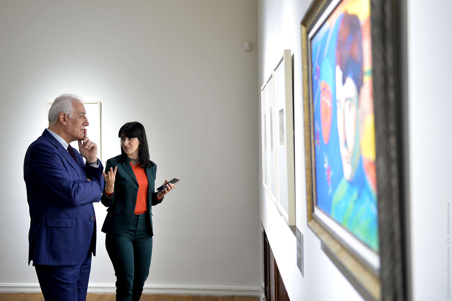 Ваагн Хачатурян посетил Национальную галерею и Музей истории Армении