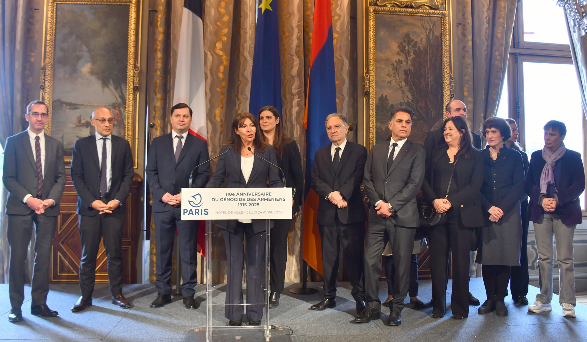 Փարիզի քաղաքապետարանում տեղի է ունեցել Հայոց ցեղասպանության 110-րդ տարելիցին նվիրված ընունելություն