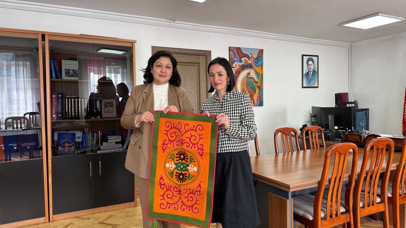 Ժաննա Անդրեասյանը հանդիպել է Ղրղզստանի գիտության, բարձրագույն կրթության և նորարարությունների նախարարի հետ