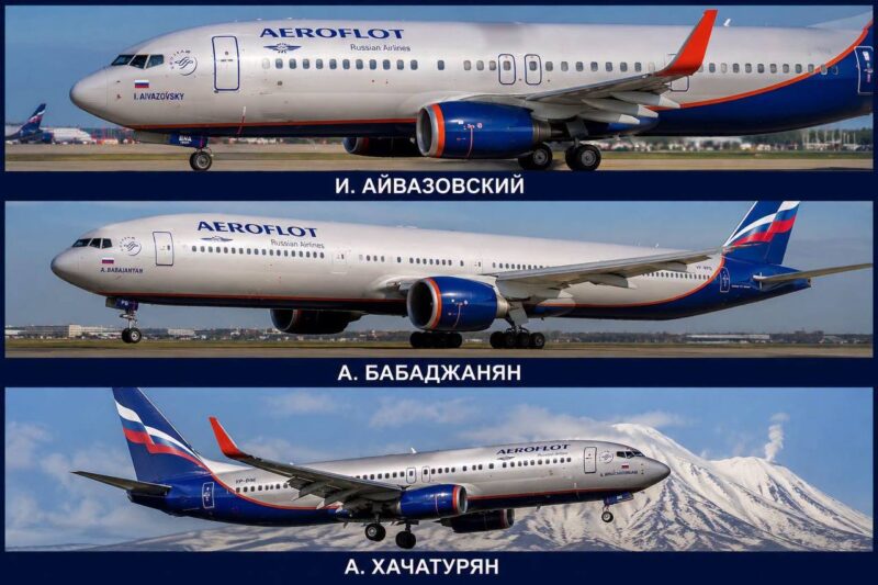 «Աէրոֆլոտ»-ն անվանակոչել է իր ինքնաթիռները հայ մեծանուն գործիչների պատվին