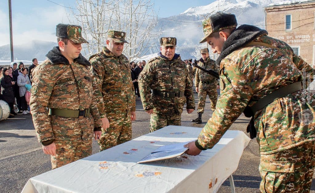 Անցկացվել է նորակոչիկների զինվորական երդման հանդիսավոր արարողություն