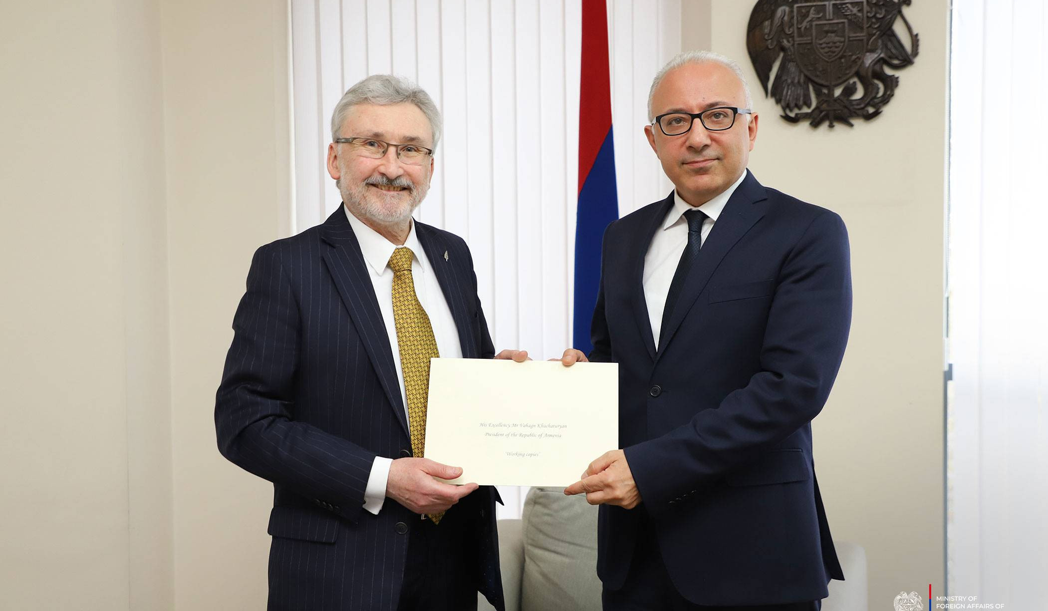 Մնացական Սաֆարյանը Նոր Զելանդիայի դեսպանին ներկայացրել է «Խաղաղության խաչմերուկ» նախագիծը