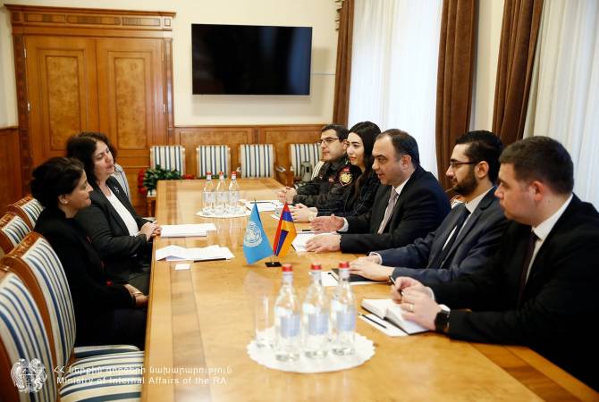 ՀՀ ՆԳ նախարարը և UNHCR-ի ներկայացուցիչը փոխգործակցությունը խորացնելու պայմանավորվածություն են ձեռք բերել