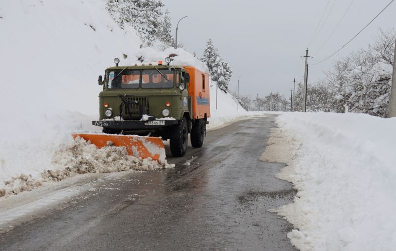 Ստեփանակերտ-Գորիս միջպետական ավտոճանապարհն այժմ բաց է, որոշ հատվածներում առկա է մերկասառույց