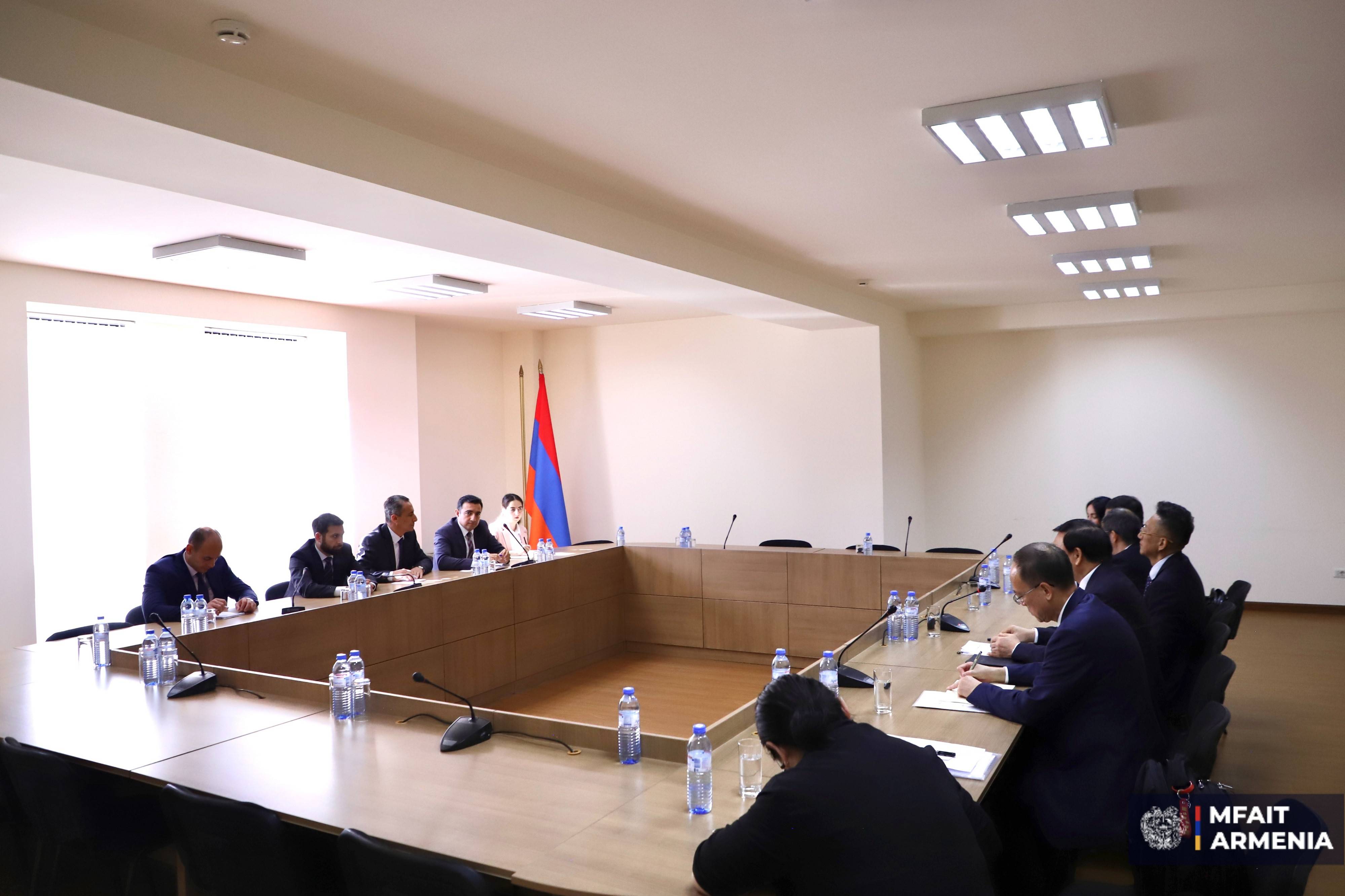 ՀՀ ԱԳՄԱ նախարարի տեղակալն ընդունել է Չինաստանի Ժողովրդական ներկայացուցիչների համաչինական ժողովի պատվիրակությանը