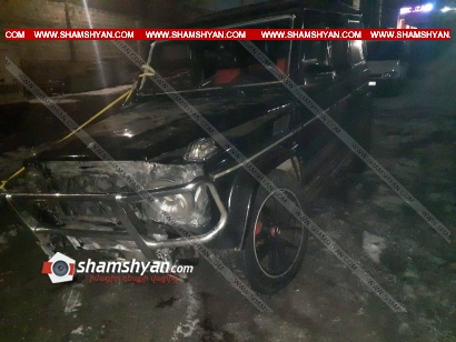 Երևանում. Mercedes G63-ը ԱՄՆ դեսպանատան դիմաց բախվել է բետոնե բաժանարար պատին և կողաշրջվել. կա վիրավոր