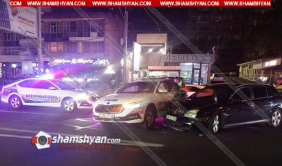 Երևանում պարեկը փորձել է հետապնդել BMW-ի օրինախախտ վարորդին, այդ ժամանակ ոչ սթափ վարորդը Opel-ով մխրճվել է պարեկների ավտոմեքենայի մեջ