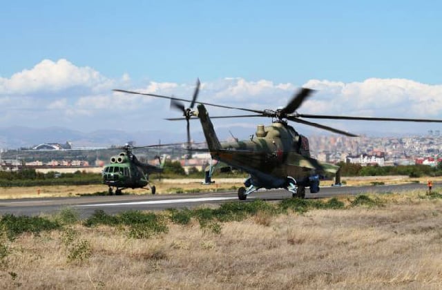 Հայաստանում ՌԴ ռազմակայանի ուղղաթիռները հարված են հասցրել պայմանական հակառակորդի օբյեկտներին