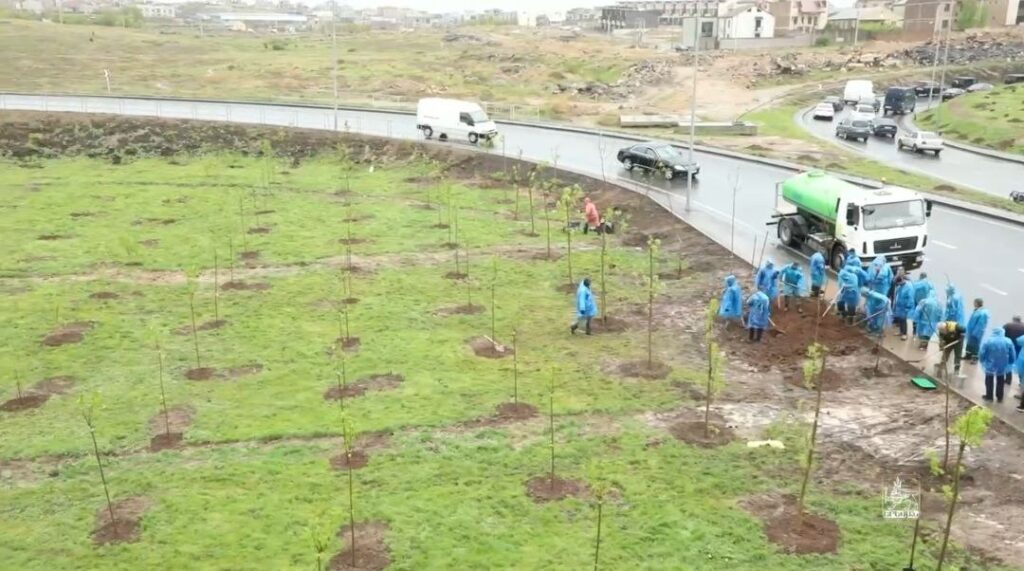 Երևանում ևս մեկ նոր կանաչ գոտի է հիմնվել
