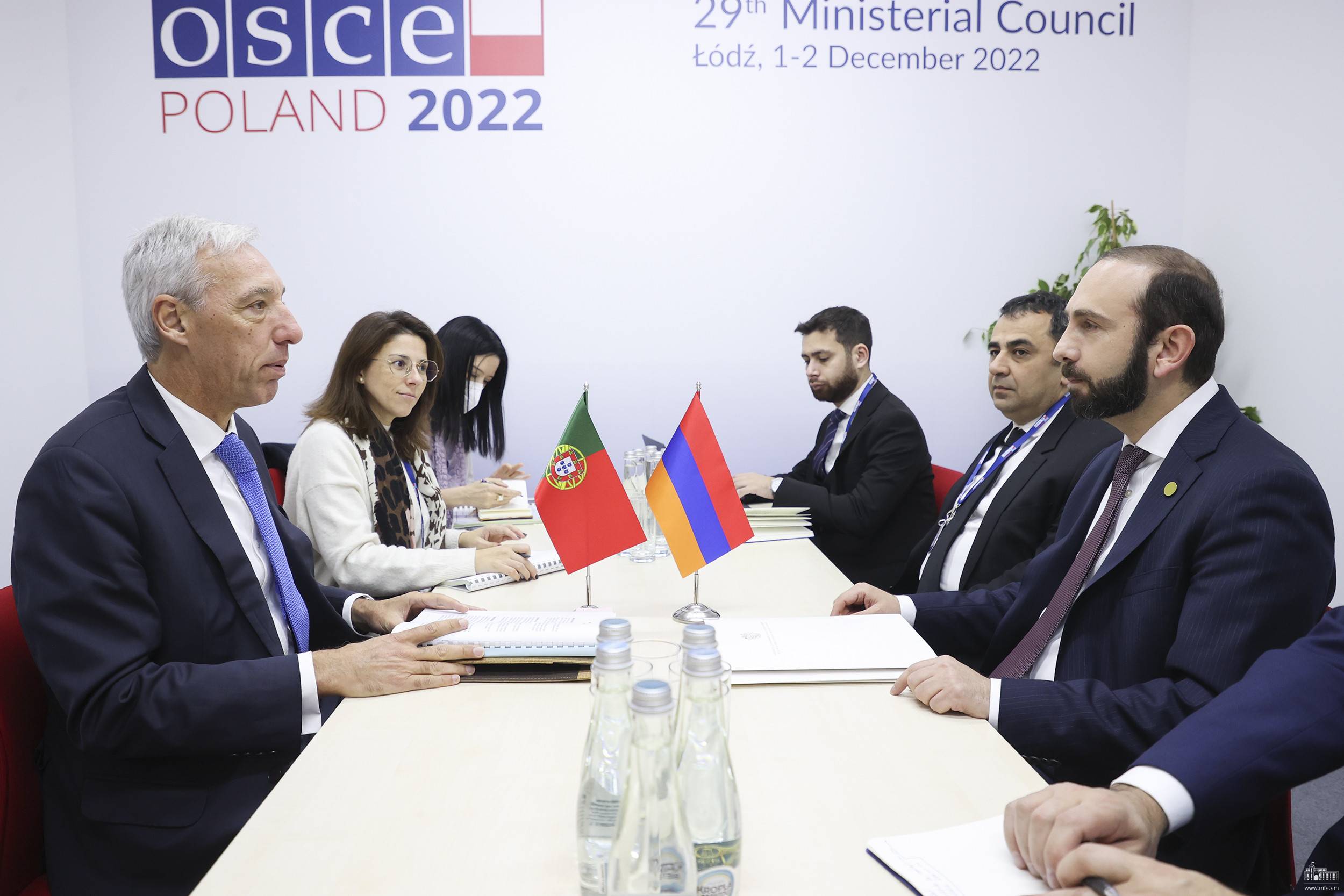 Встреча министров иностранных дел Армении и Португалии