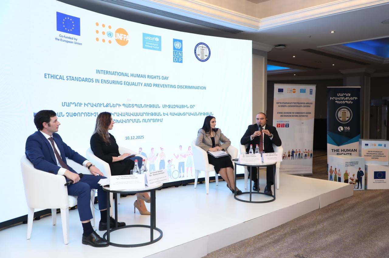 Պանելային քննարկում 3. «Մարդու իրավունքների ազգային ինստիտուտների գործիքակազմերը խտրականության դեմ պայքարում և խոցելի խմբերի իրավունքների խթանման գործում» թեմայով