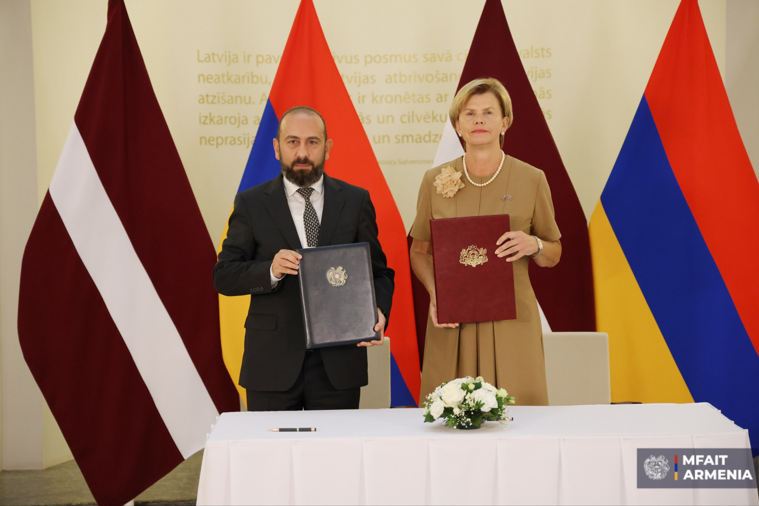 Միրզոյանը և Լատվիայի ԱԳ նախարարը ստորագրել են արձանագրություն՝ «ՀՀ-ի և ԵՄ-ի միջև առանց թույլտվության բնակվող անձանց հետընդունման մասին» համաձայնագրի իրականացման վերաբերյալ