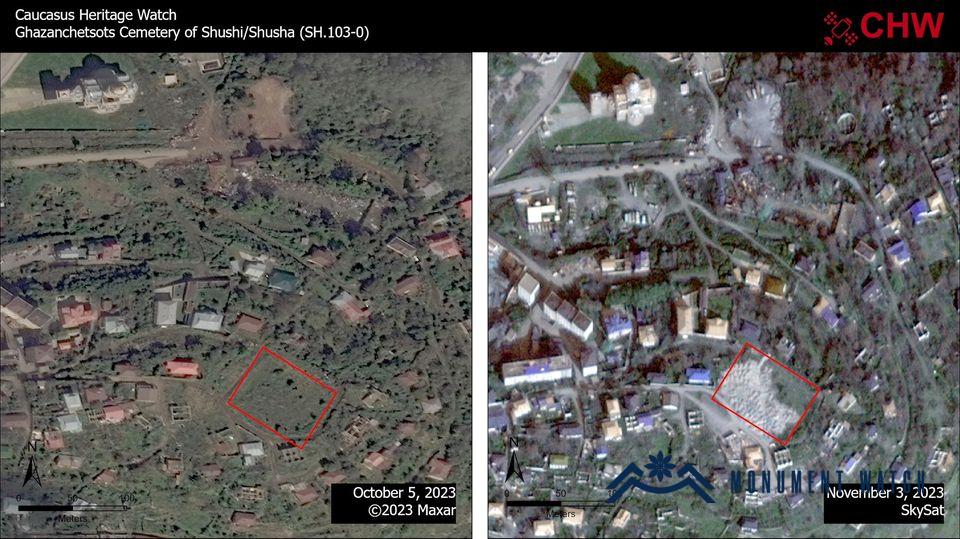 Уничтожение исторических кладбищ на оккупированных территориях является четким направлением политики Азербайджана
