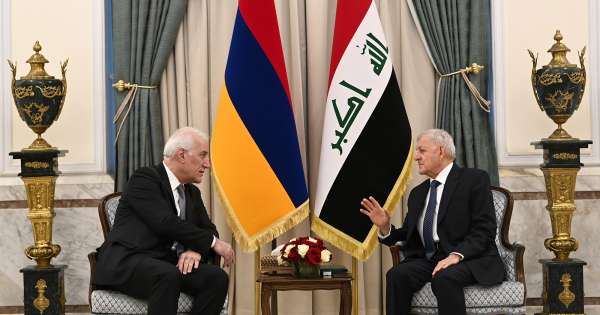 Կարողացանք համատեղ նախաձեռնել ՀՀ-ի և Իրաքի միջև հարաբերությունների զարգացման մի նոր փուլի մեկնարկը. Խաչատուրյանը՝ Իրաքի նախագահին
