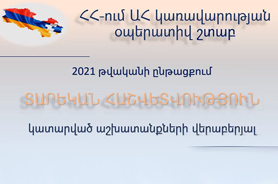 2022-ի հունվարի 1-ի դրությամբ ՀՀ տարբեր մարզերում ժամանակավորապես ապաստանած արցախցիների թիվը կազմում է շուրջ 21 հազար մարդ. ԱՀ օպերատիվ շտաբ