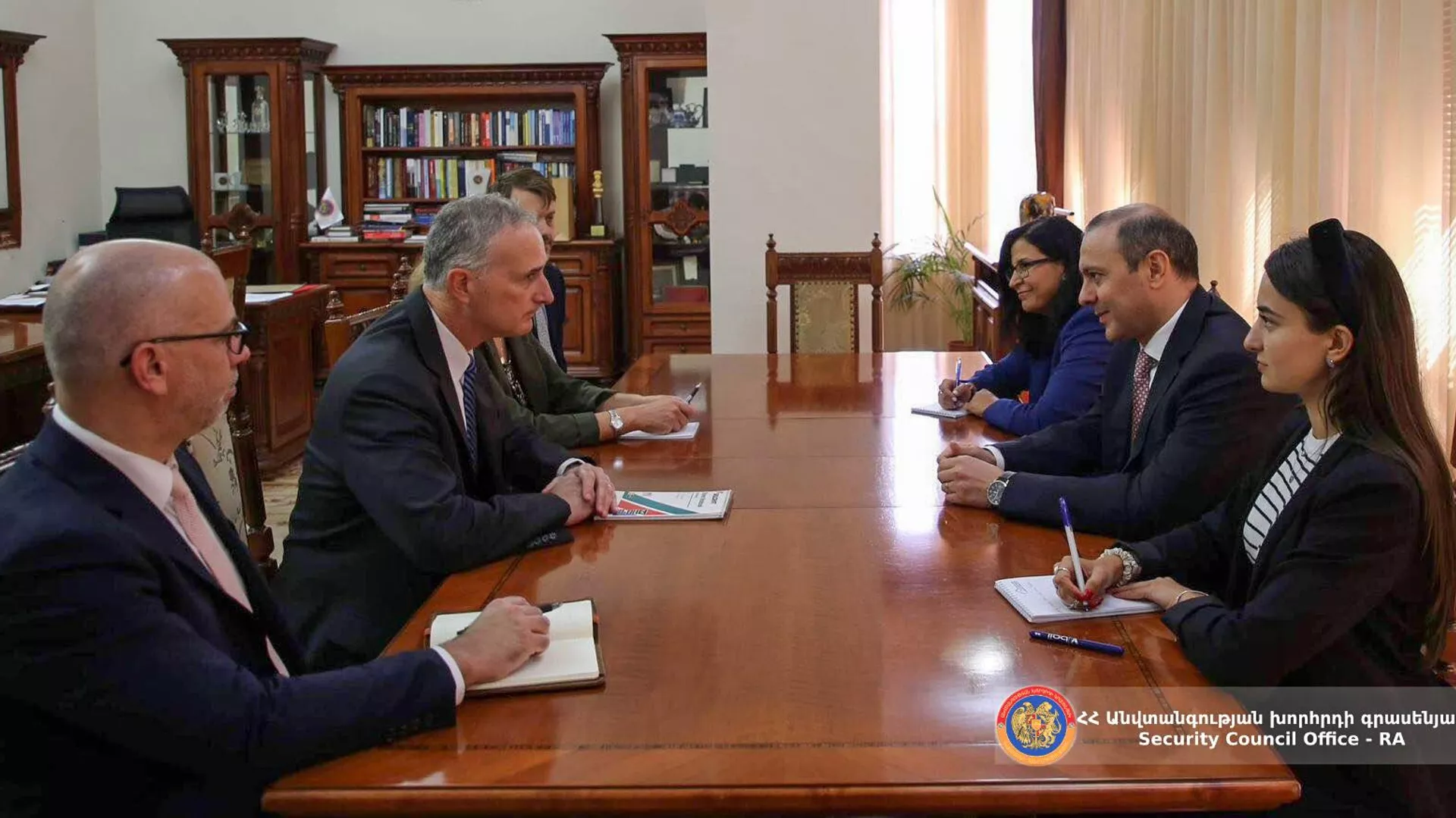 Արմեն Գրիգորյանն ընդունել է ԵԱՀԿ Մինսկի խմբի ամերիկացի համանախագահին