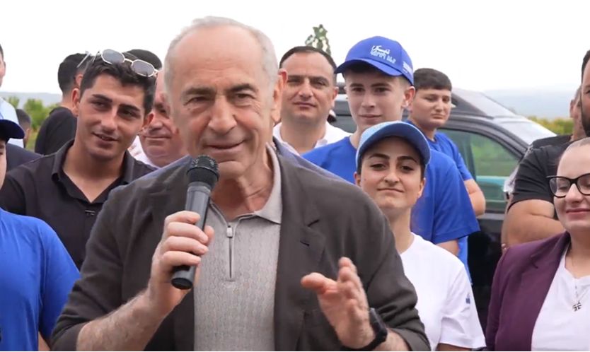 «Հայաստան» դաշինքի անդամները, Ռոբերտ Քոչարյանի գլխավորությամբ, Հացիկում են (տեսանյութ)