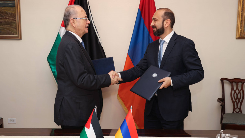 Միրզոյանը և Մուստաֆան ստորագրել են «ՀՀ և Պաղեստինի միջև դիվանագիտական հարաբերությունների հաստատման մասին» կոմյունիկե
